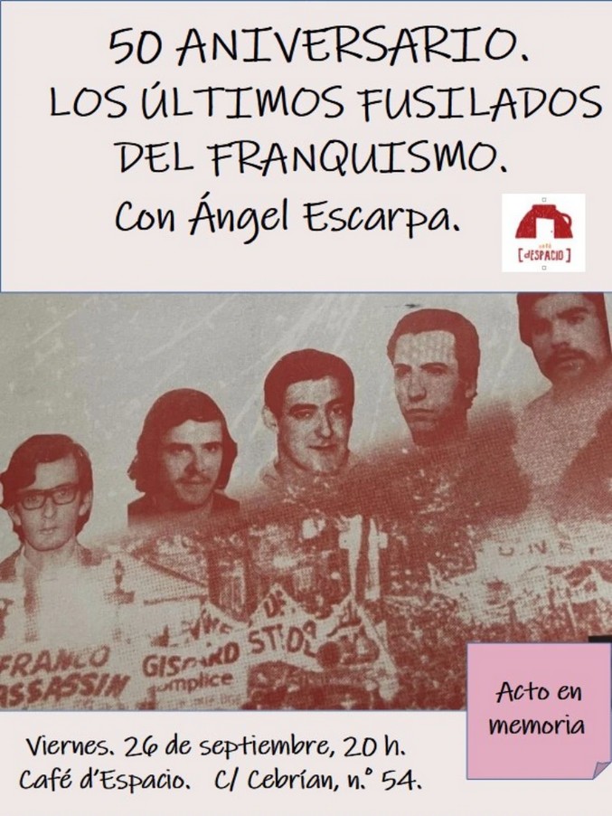 Charla - Los últimos fusilados del franquismo