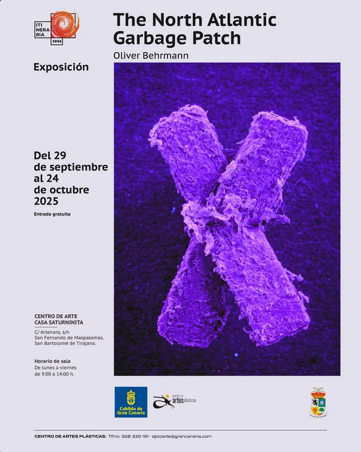 Inauguración de la Exposición "The NA (North Atlantic) Garbage Patch" de fotografía de de Oliver Behrmann en el Centro de Arte Casa Saturninita de Maspalomas, Gran Canaria.