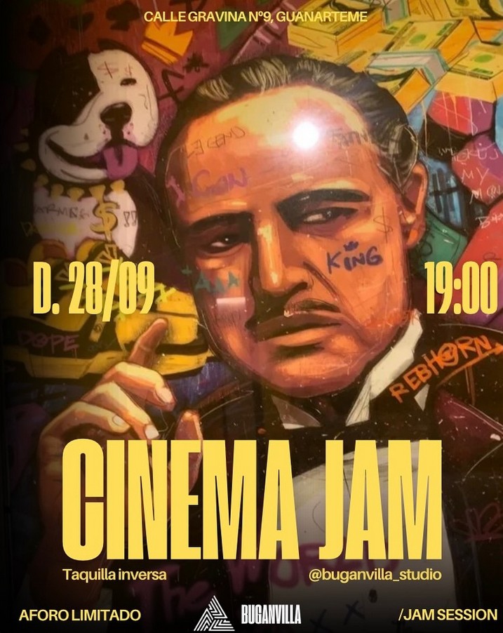 Jam Session "Cinema Jam" en Buganvilla Studio, Las Palmas de Gran Canaria.