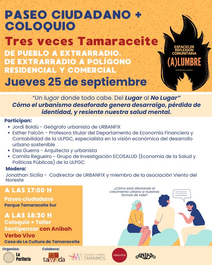 Presentación del primer Encuentro (A)LUMBRE en la Casa de la Cultura de Tamaraceite, Las Palmas de Gran Canaria.