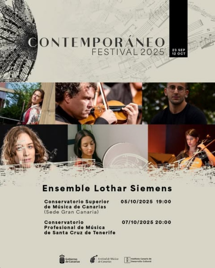 Concierto de Ensemble Lothar Siemens en el Conservatorio Superior de Música de Canarias, Las Palmas de Gran Canaria.