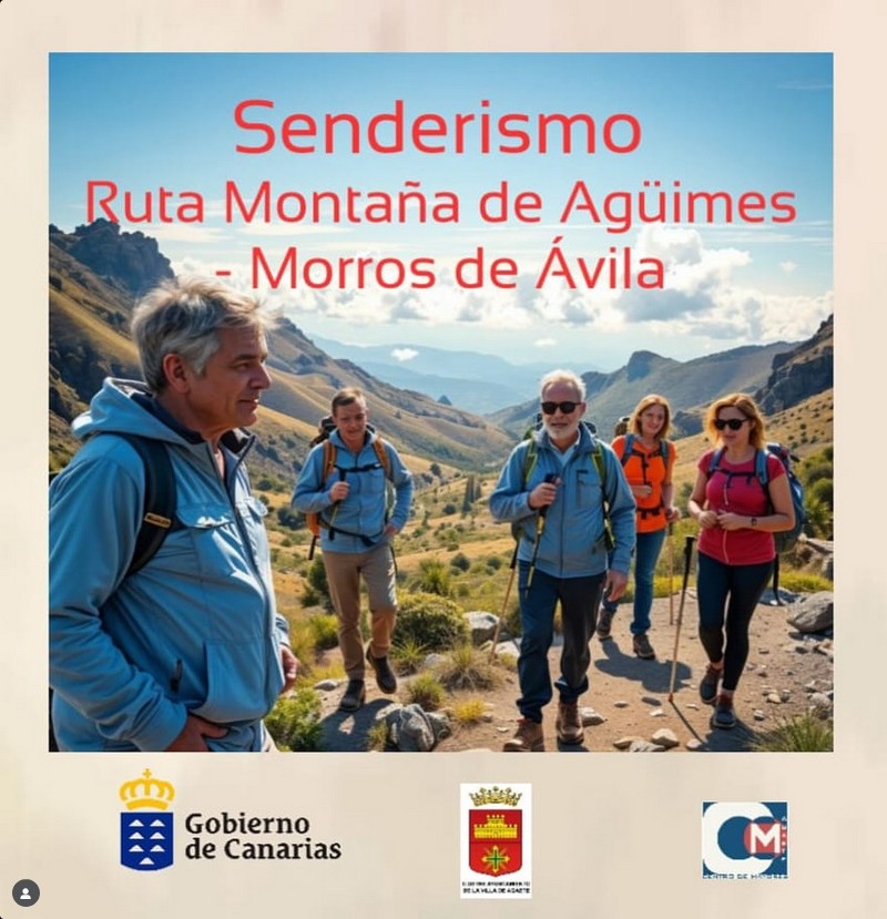 Ruta de Senderismo para mayores - Montaña de Agüimes - Morros de Ávila, Gran Canaria, organizada por el Ayuntamiento de Agaete.
