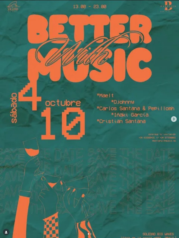 Fiesta - Better with music en Soledad Big Waves, Moya, Gran Canaria.