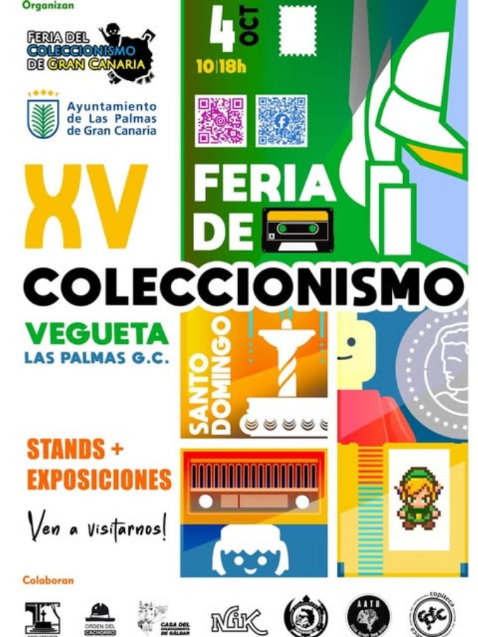 XV Feria de Coleccionismo de Vegueta en la Plaza de Santo Domingo, Las Palmas de Gran Canaria.