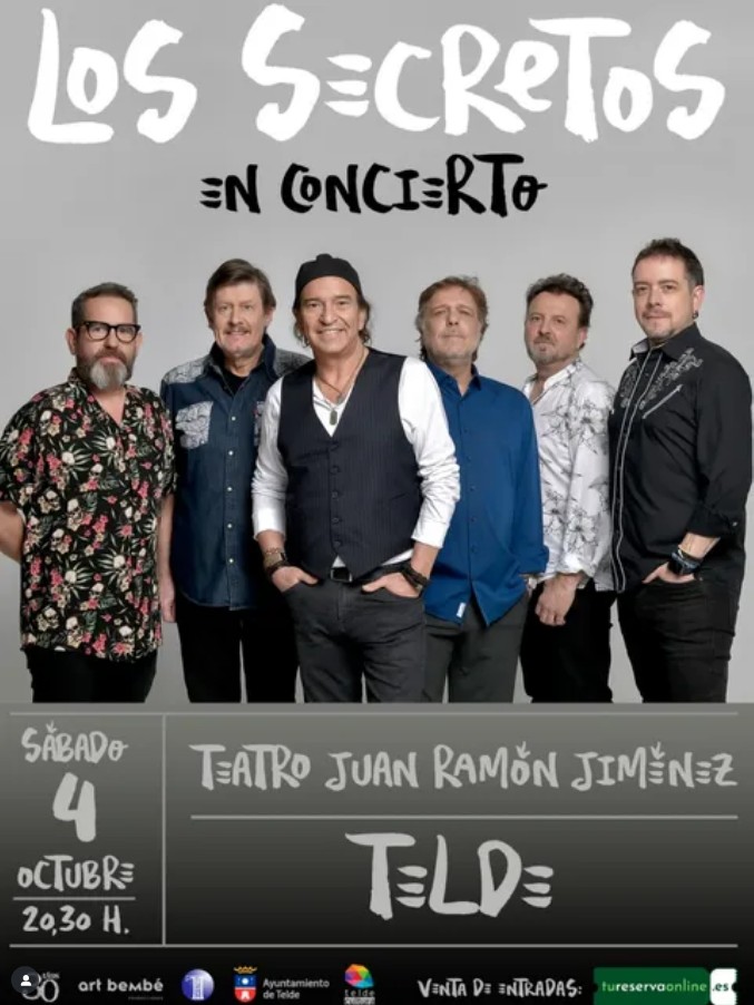 Concierto de Los Secretos en el Teatro Juan Ramón Jiménez, Telde, Gran Canaria.