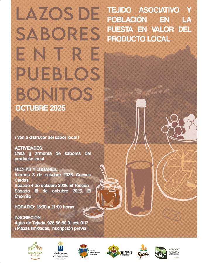 Gastronomía - "Lazos de sabores entre pueblos bonitos", en los locales sociales de diferentes barrios de Tejeda, Gran Canaria.