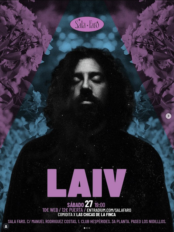 Concierto de Laiv en Sala Faro, Las Palmas de Gran Canaria.