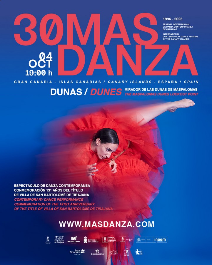30 FESTIVAL MASDANZA | MASDANZA Dunas en el Mirador de las Dunas de Maspalomas, San Bartolomé de Tirajana, Gran Canaria.