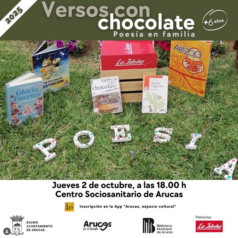 Poesía en familia - Versos con Chocolate en el Centro Sociosanitario de Arucas, Gran Canaria.