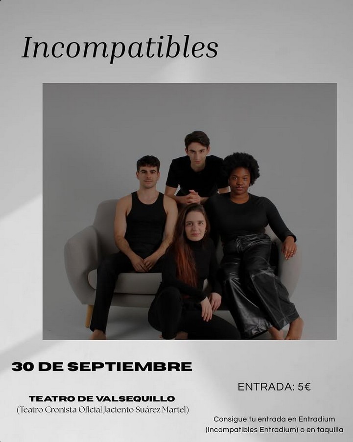Teatro - "Incompatibles" en el Teatro Cronista oficial Jacinto Suárez Martél, Valsequillo, Gran Canaria.