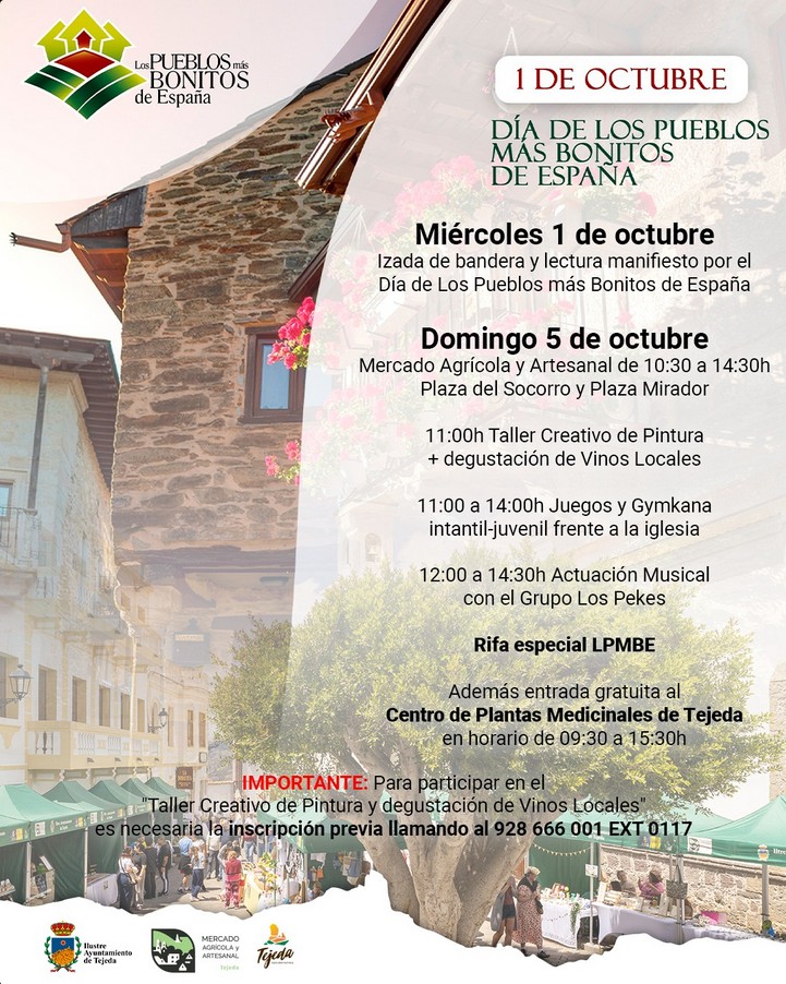 Jornada - Día de los Pueblos Más Bonitos de España en Tejeda, Gran Canaria.