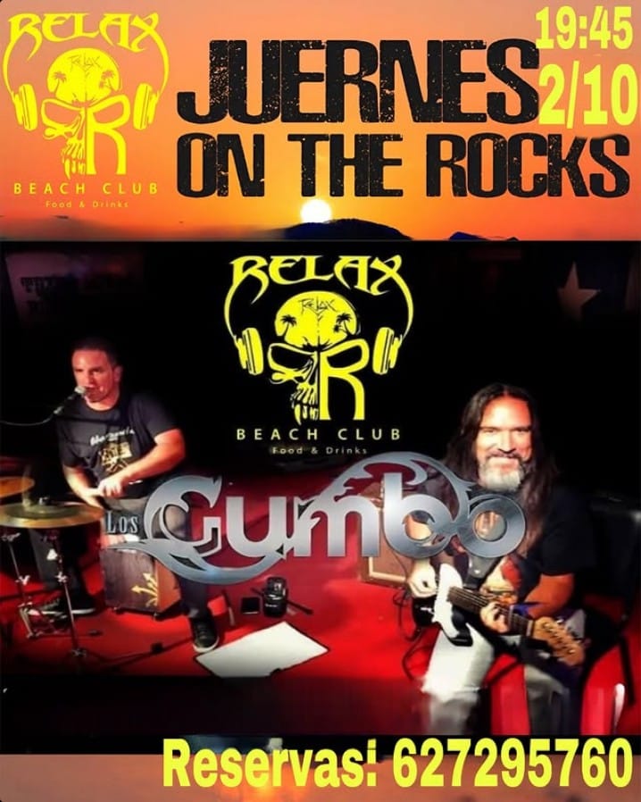 Música - Los Gumbo en Relax Beach Club, San Bartolomé, Gran Canaria.