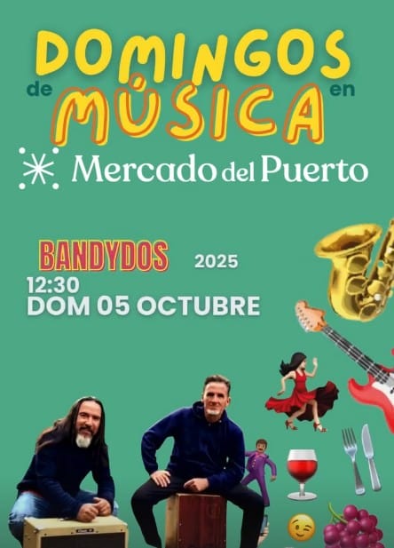 Concierto de Lost Rift en los Domingos de Música del Mercado del Puerto, Las Palmas de Gran Canaria.