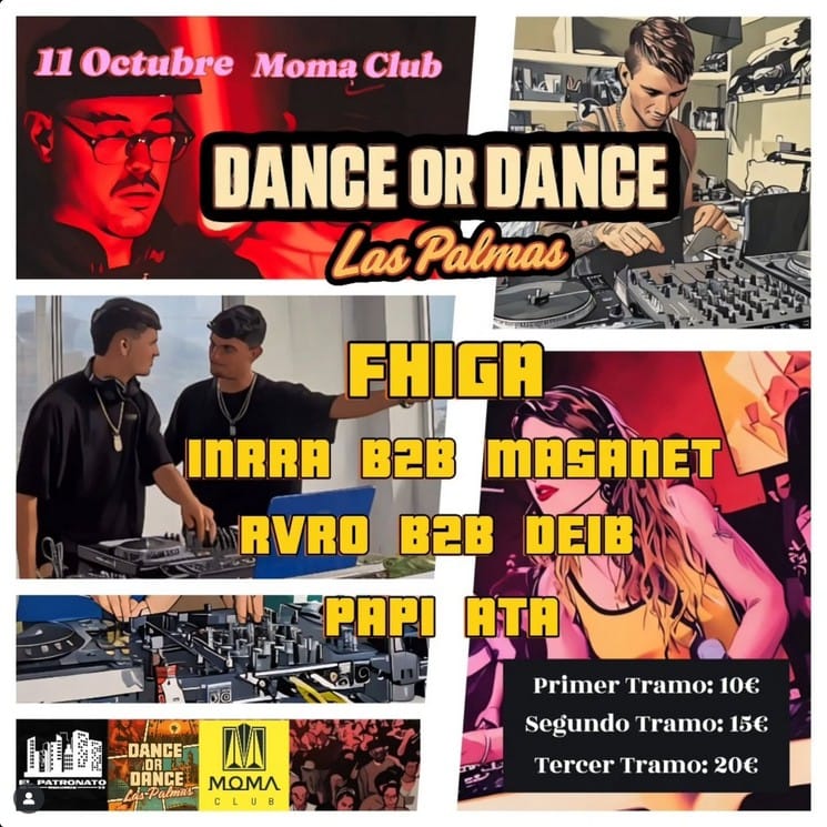 Fiesta - Dance or Dance en el Moma Club, Las Palmas de Gran Canaria.