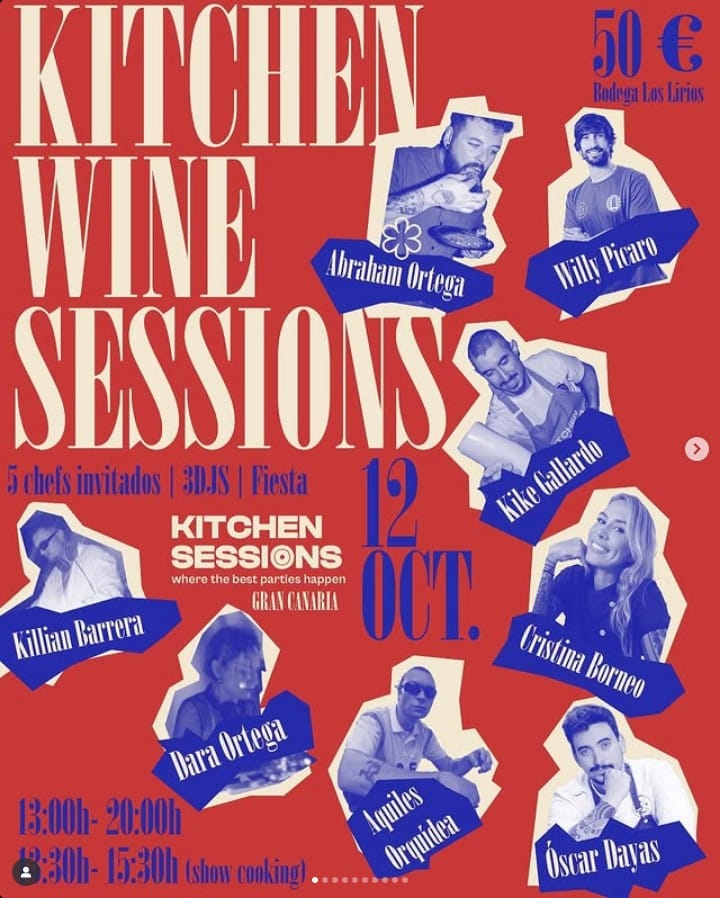 Fiesta - Kitchen & Wine Sessions en Bodega Los Lirios, Las Palmas de Gran Canaria.
