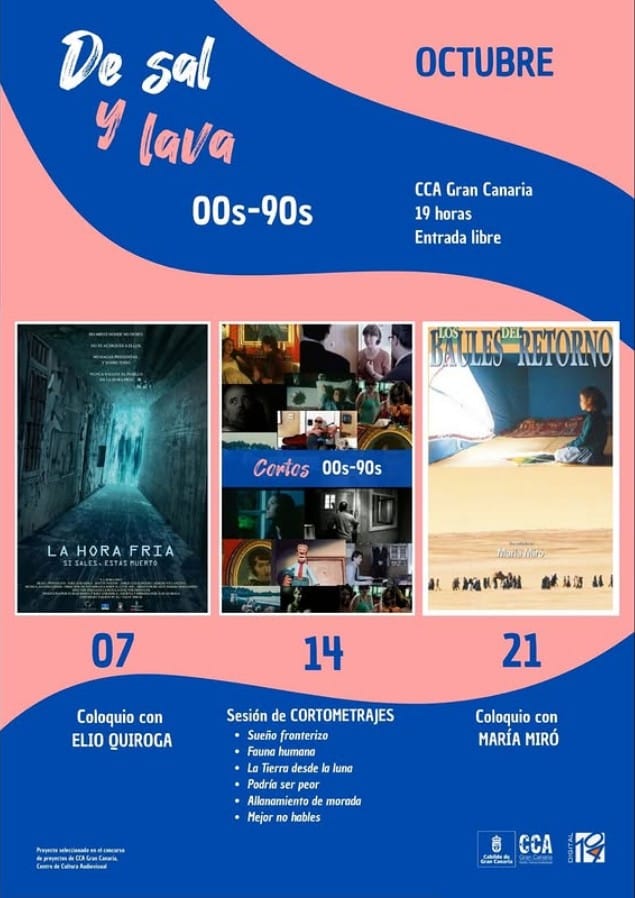 Ciclo de cine "De Sal y Lava" en CCA Gran Canaria, Las Palmas de Gran Canaria.