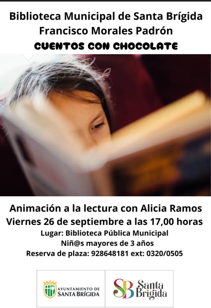 Infantil - Cuentos con Chocolate en la Biblioteca Municipal de Santa Brígida, Gran Canaria.