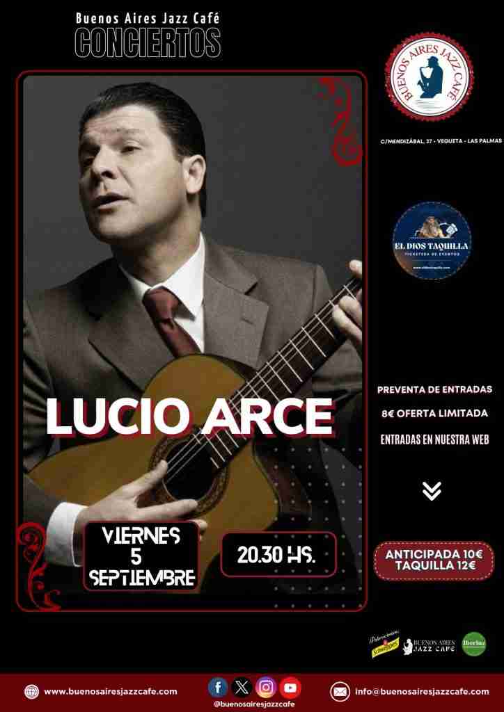 Concierto Baires – Lucio Arce en Buenos Aires Jazz Café, Las Palmas de Gran Canaria.