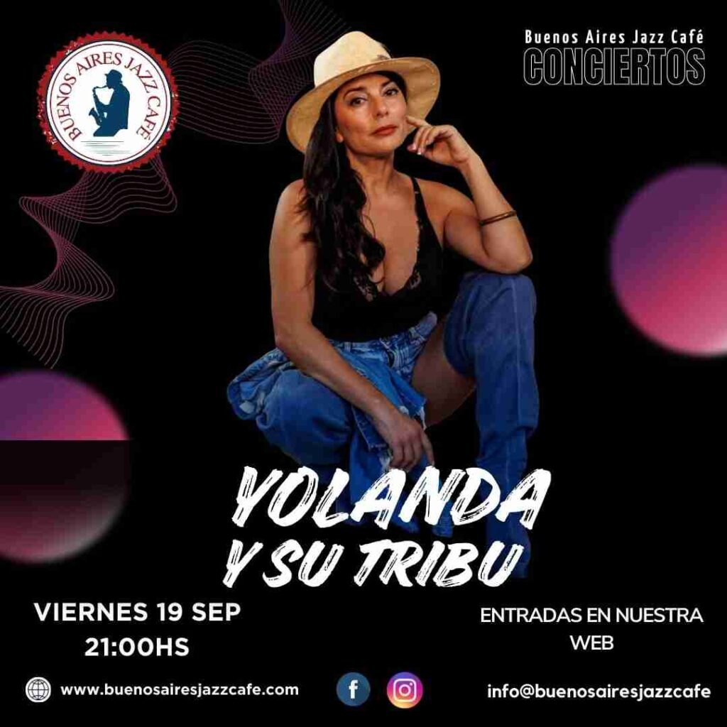 Concierto Baires - Yolanda y su Tribu en Buenos Aires Jazz Café, Las Palmas de Gran Canaria.