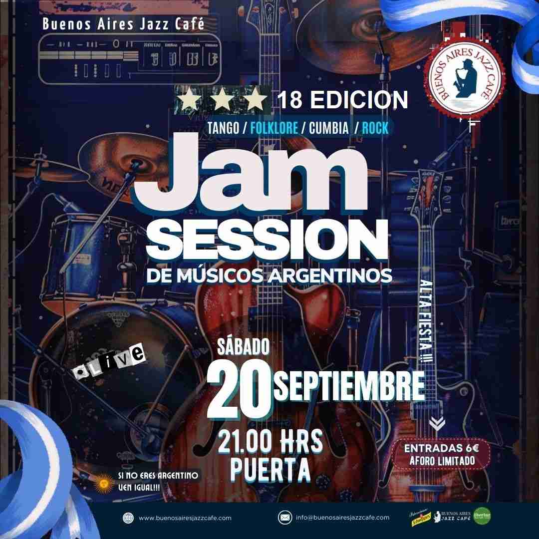 Concierto Baires – Jam Session Argentina en Buenos Aires Jazz Café, Las Palmas de Gran Canaria.