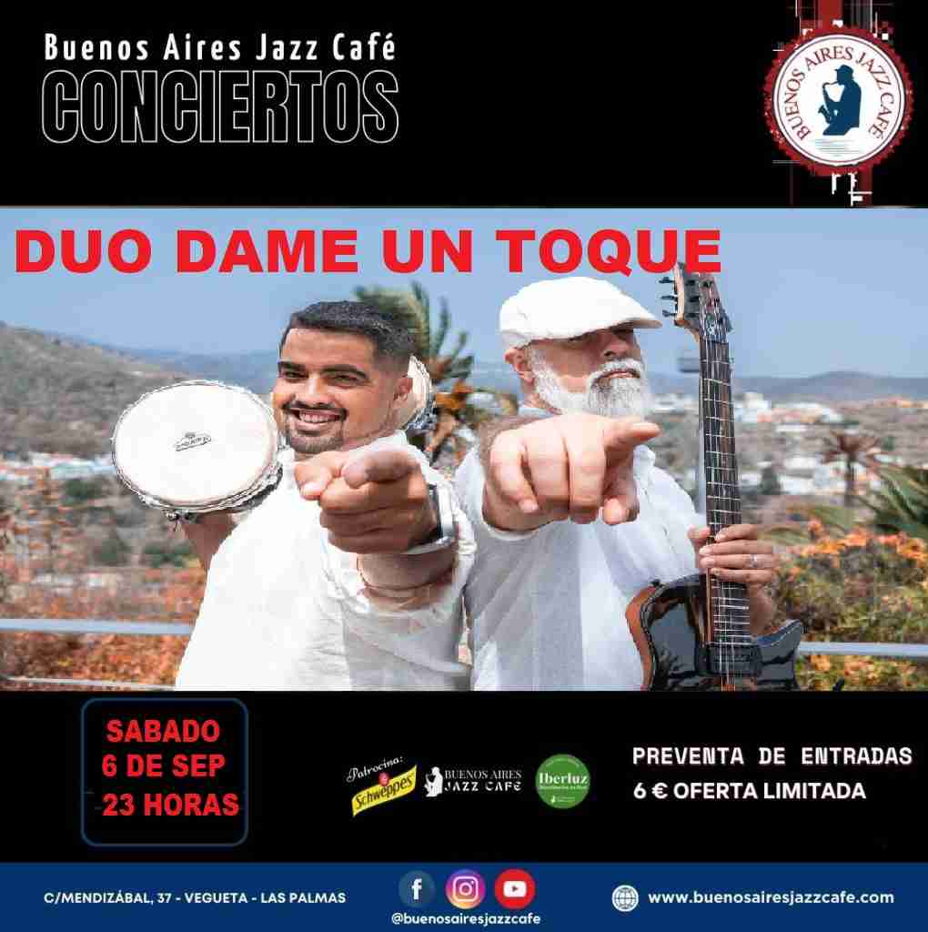 Concierto Baires – Dame un Toque en Buenos Aires Jazz Café, Las Palmas de Gran Canaria.