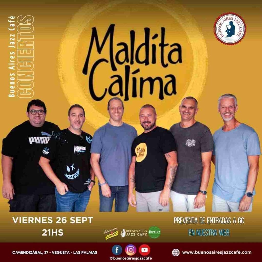 Concierto Baires – Maldita Calima en Buenos Aires Jazz Café, Las Palmas de Gran Canaria.