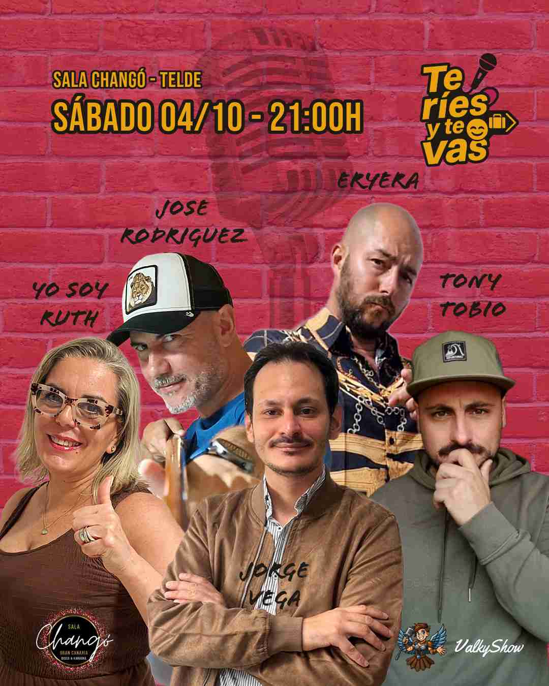 Noche de Humor con "Te ríes y te vas" en la Sala Changó, Telde, Gran Canaria.