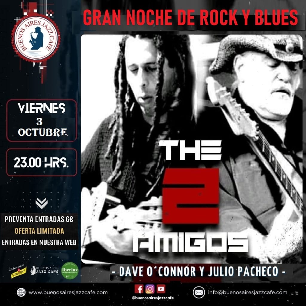 Concierto Baires - The 2 Amigos en Buenos Aires Jazz Café, Las Palmas de Gran Canaria.