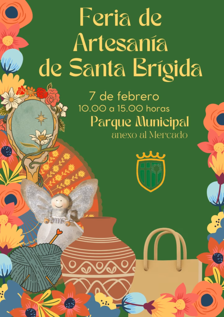 Feria de Artesanía en el Parque Municipal de Santa Brígida, Gran Canaria.