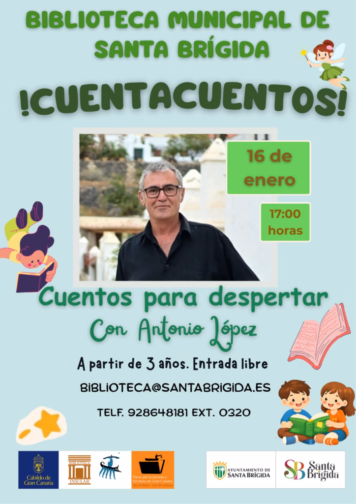 Infantil - Cuentacuentos en la Biblioteca Municipal de Santa Brígida, Gran Canaria.