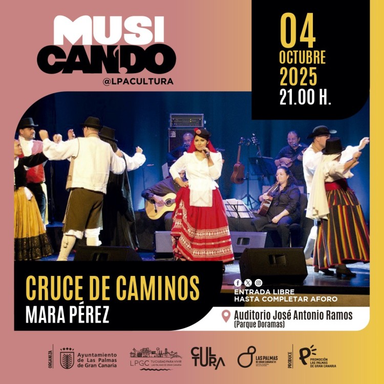 Concierto de Mara Pérez "Cruce de Caminos" , del ciclo Musicando, en el Parque Doramas, Las Palmas de Gran Canaria.