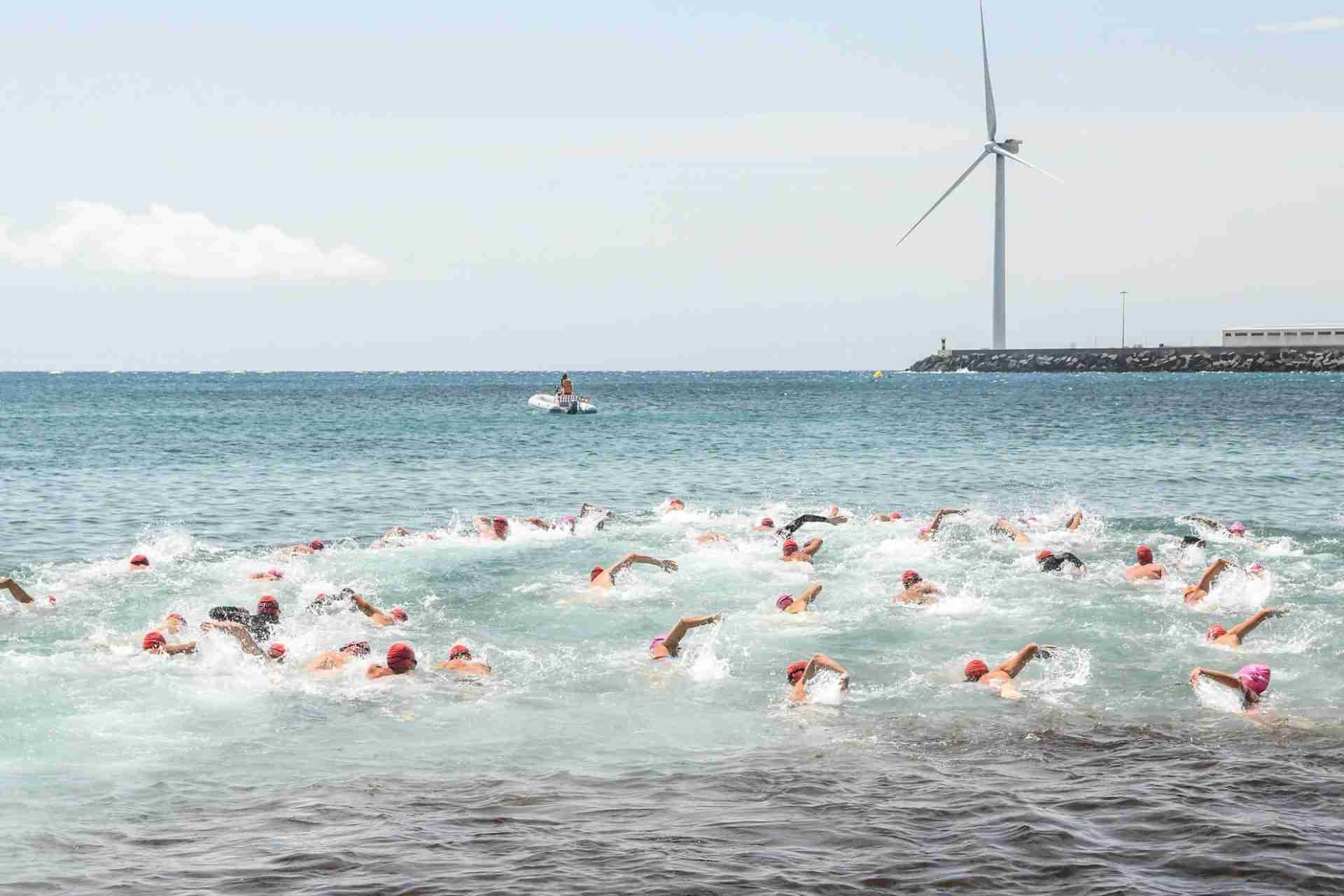 Deporte - Travesía a nado 2025 desde Los Barquillos, Playa de Arinaga, Agüimes, Gran Canaria.