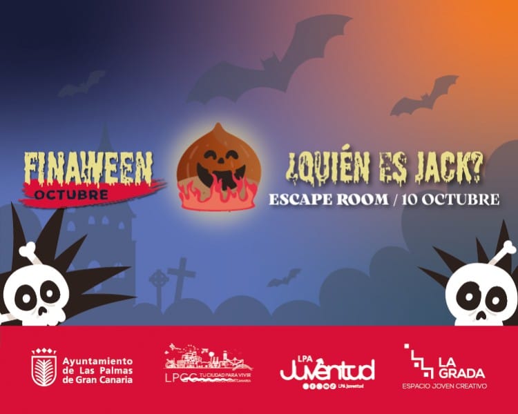 Juegos - Finaween: ¿Quién es Jack? by La Casa de Los Enigmas en el Espacio La Grada, Las Palmas de Gran Canaria.