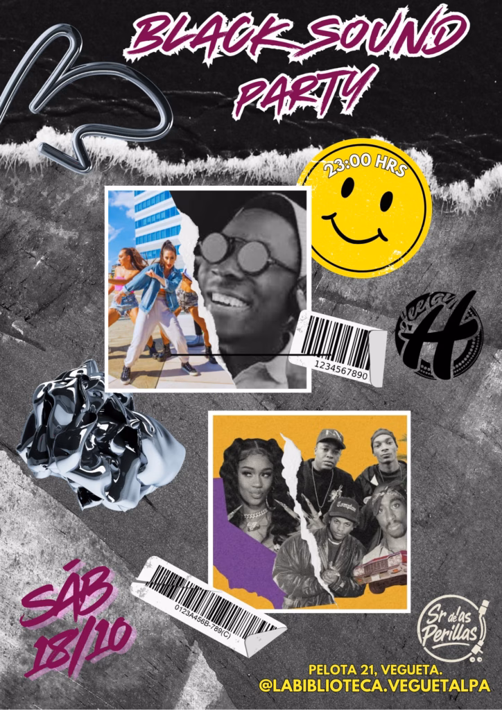 Fiesta - Black Sound Party en la discoteca La Biblioteca de Vegueta, Las Palmas.