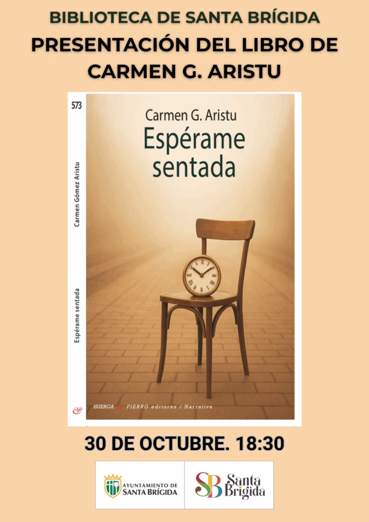 Presentación del libro ‘Espérame sentada’, de Carmen G. Aristu en la Biblioteca Municipal de Santa Brígida, Gran Canaria.