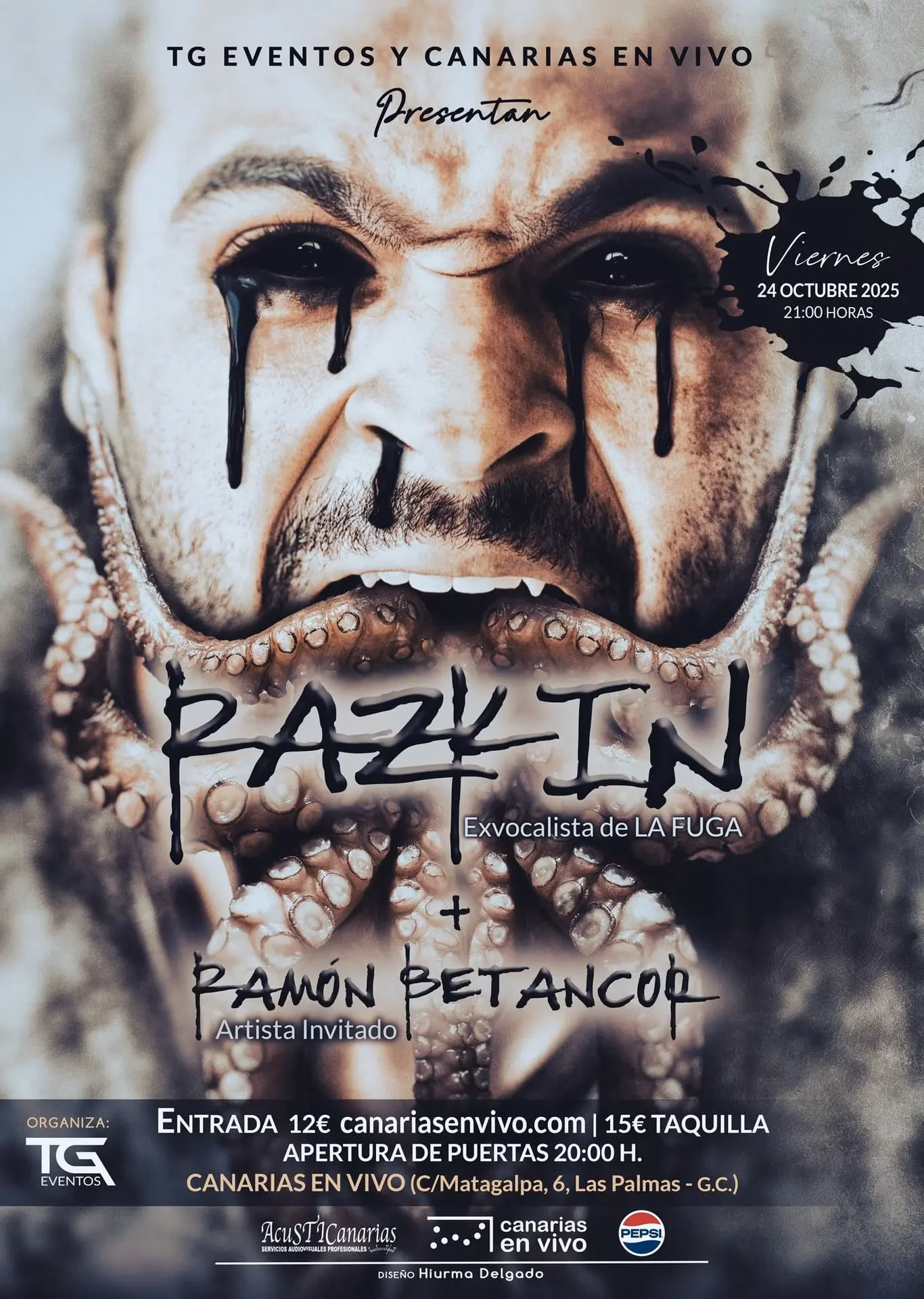 Concierto de Razkin + Ramón Betancor en la Sala Canarias En Vivo, Las Palmas de Gran Canaria.