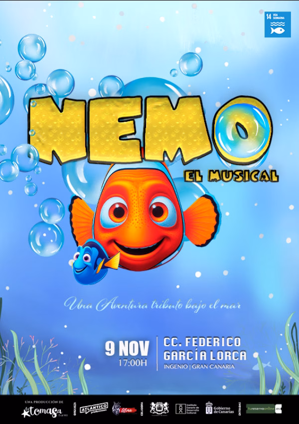 Teatro Infantil - "Nemo, el Musical" en el Centro Cultural Federico García Lorca de Ingenio, Gran Canaria.