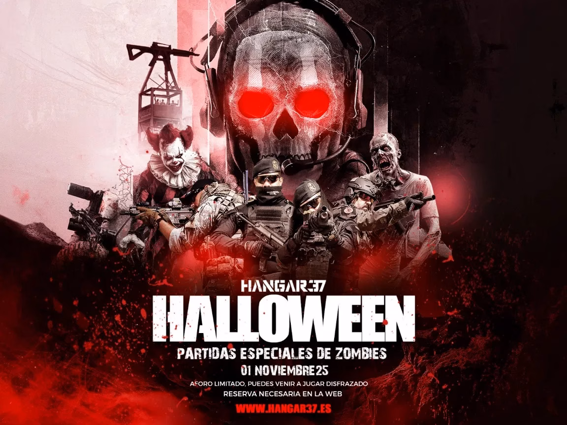 Juegos - Halloween Airsoft en Hangar37, San Bartolomé de Tirajana, Gran Canaria.