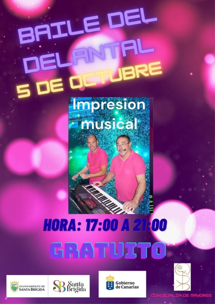 Baile del Delantal del Club Municipal de Mayores de Santa Brígida, Gran Canaria.