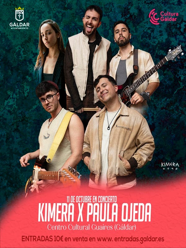 Concierto "Kimera x Paula Ojeda" en el Centro Cultural Guaires, Gáldar, Gran Canaria.