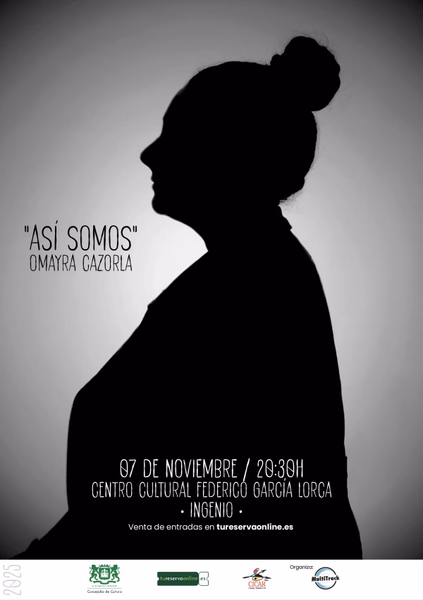 Humor con "Así somos" de Omayra Cazorla en el Centro Cultural Federico García Lorca de Ingenio, Gran Canaria.