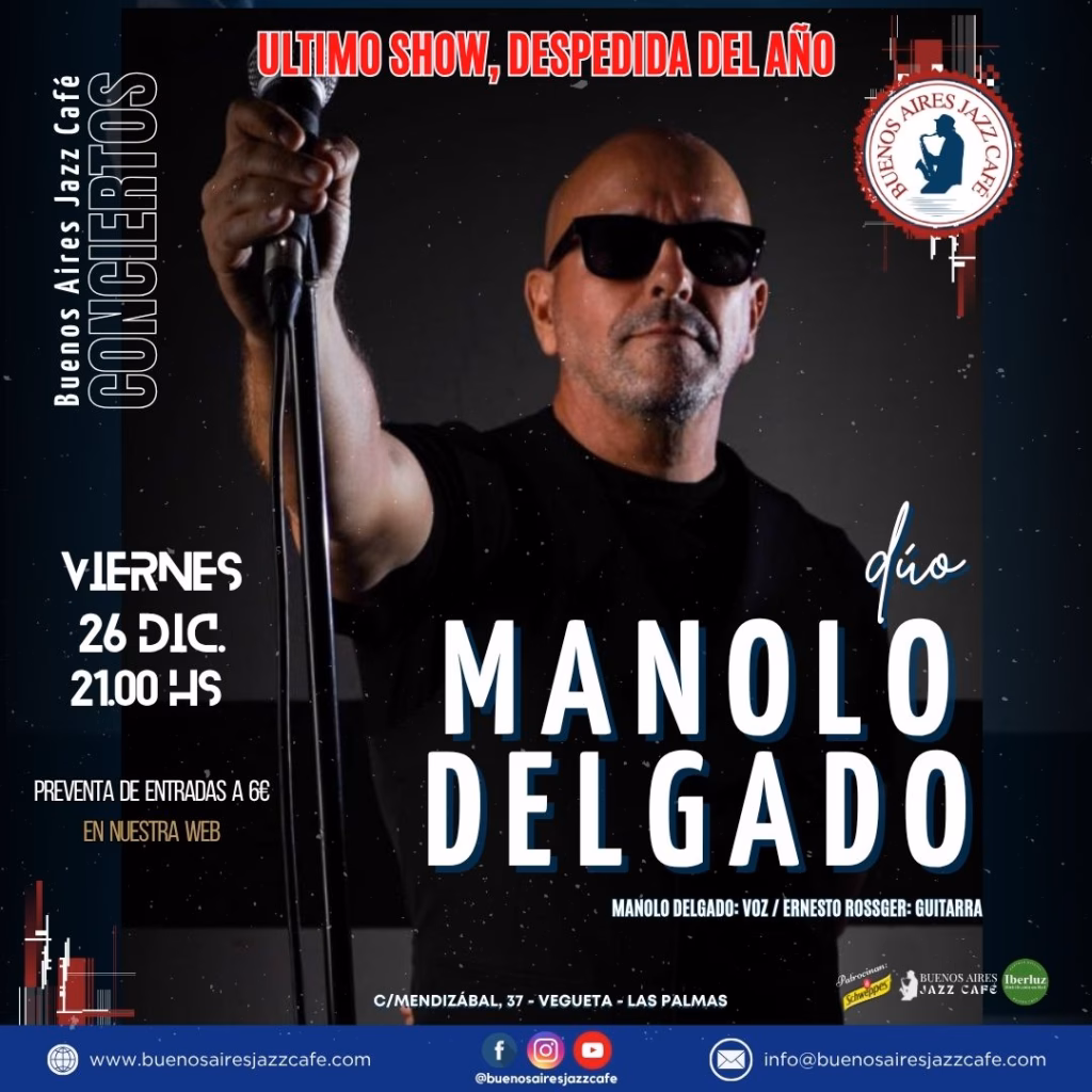 Manolo Delgado – Concierto Baires en Buenos Aires Jazz Café, Las Palmas de Gran Canaria.