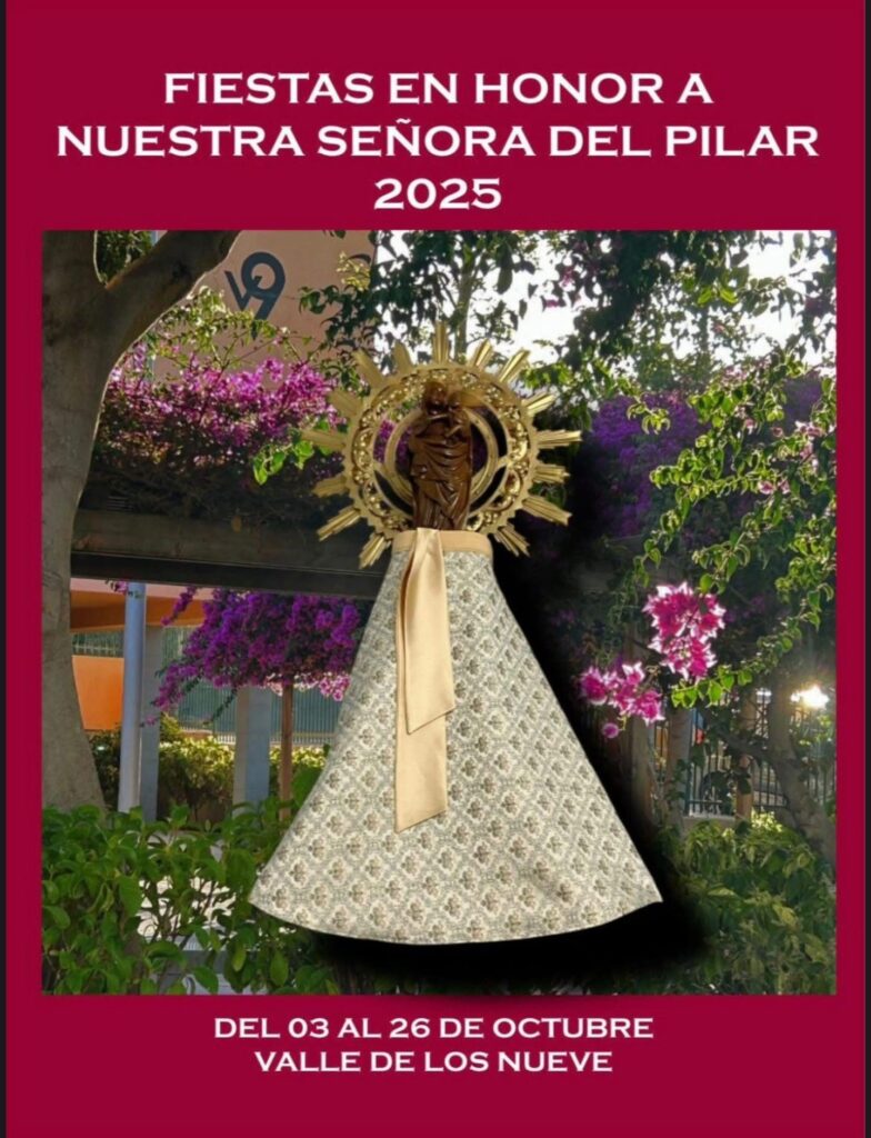 Programa del día de la Romería de las Fiestas del Pilar en Valle de los Nueve, Telde, Gran Canaria