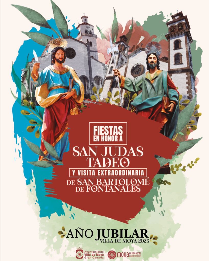 Programa de las Fiestas de San Judas Tadeo y visita de San Bartolomé en Moya, Gran Canaria