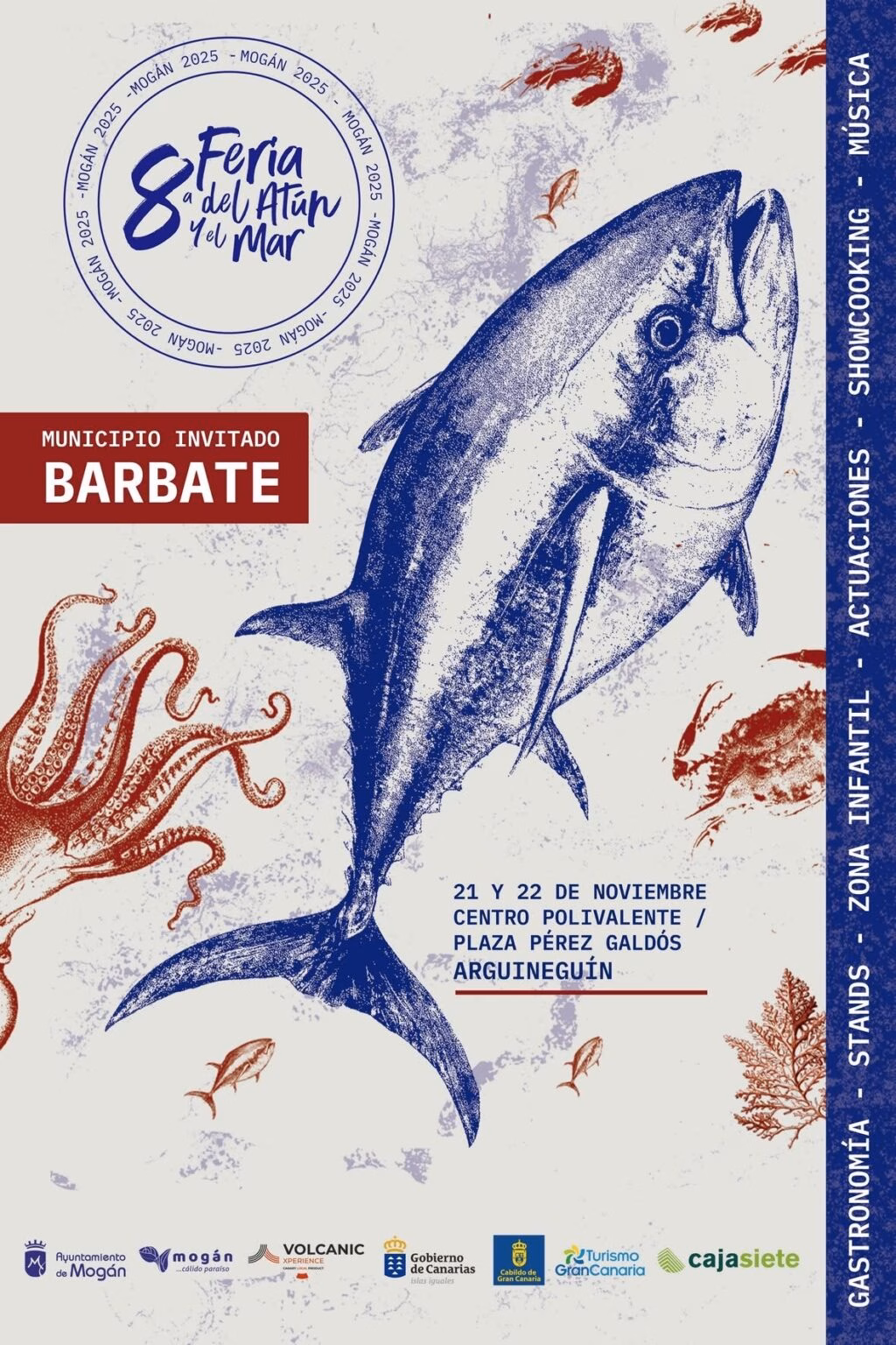 8ª Feria del Atún y el Mar en la Plaza Pérez Galdós y en el Centro Polivalente de Arguineguín, Mogán, Gran Canaria.