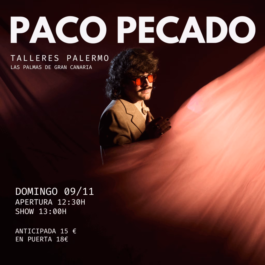 Concierto de Paco Pecado en la Sesión Vermú de Talleres Palermo, Las Palmas de Gran Canaria.