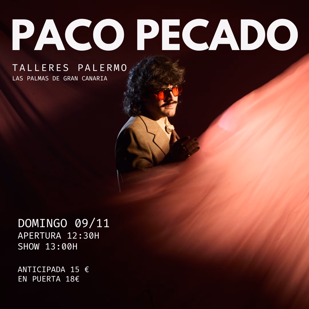 Concierto de Paco Pecado en la Sesión Vermú de Talleres Palermo, Las Palmas de Gran Canaria.