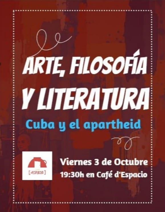 Charla "Cuba y el apartheid" en Cafe D'Espacio, Las Palmas de Gran Canaria.