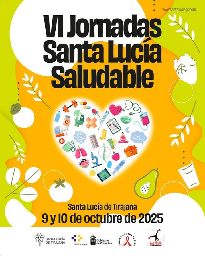 IV Jornadas "Santa Lucía Saludable" en el Teatro Víctor Jara y el Salón de Actos de las Oficinas Municipales de Santa Lucía de  Tirajana, Gran Canaria.