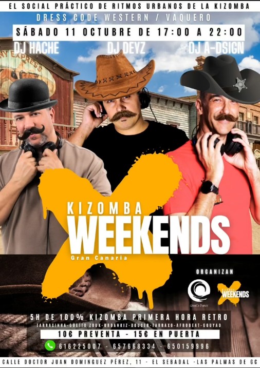 Fiesta - Kizomba Weekends en Belindance Academy, El Sebadal, Las Palmas de Gran Canaria.